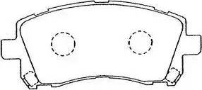 AISIN F1N013 - Brake Pad Set, disc brake autospares.lv