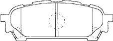 Aisin F2N016 - Brake Pad Set, disc brake autospares.lv