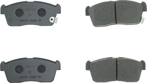 AISIN G1N006 - Brake Pad Set, disc brake autospares.lv