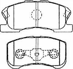 Aisin G1N018 - Brake Pad Set, disc brake autospares.lv