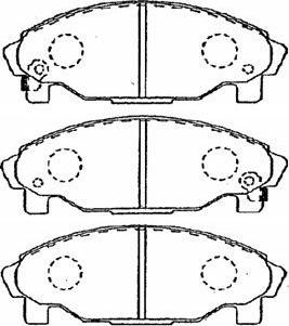 Aisin G1N017 - Brake Pad Set, disc brake autospares.lv