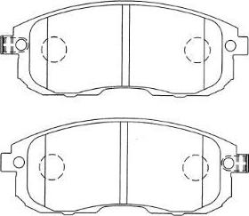 Aisin H1N041 - Brake Pad Set, disc brake autospares.lv