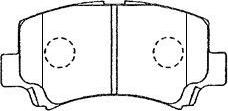 Aisin H1N020 - Brake Pad Set, disc brake autospares.lv