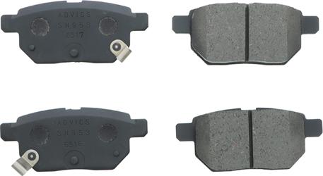 Aisin SN953P - Brake Pad Set, disc brake autospares.lv