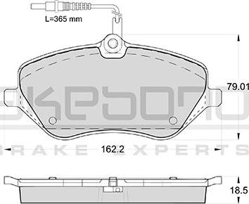 Akebono AN-4448WKE - Brake Pad Set, disc brake autospares.lv