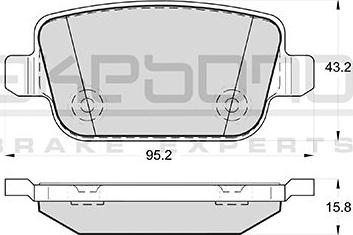 Triscan 12322 - Brake Pad Set, disc brake autospares.lv