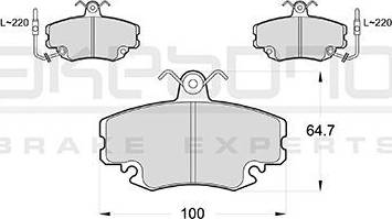 Akebono AN-4408WK - Brake Pad Set, disc brake autospares.lv