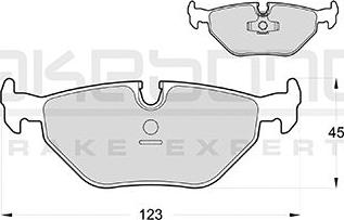 Akebono AN-4416K - Brake Pad Set, disc brake autospares.lv