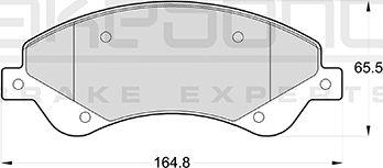 Akebono AN-4488WK - Brake Pad Set, disc brake autospares.lv