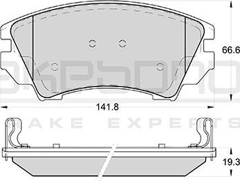 R Brake RB1913-066 - Brake Pad Set, disc brake autospares.lv