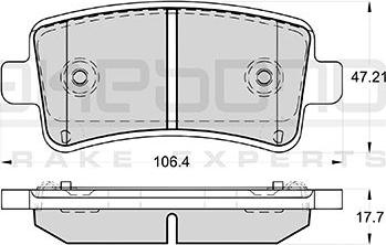 Akebono AN-4543WK - Brake Pad Set, disc brake autospares.lv