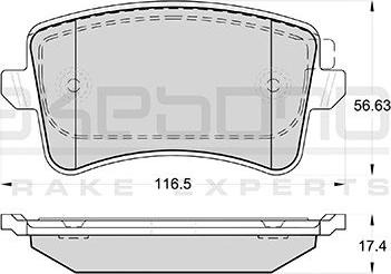 Akebono AN-4690WKE - Brake Pad Set, disc brake autospares.lv