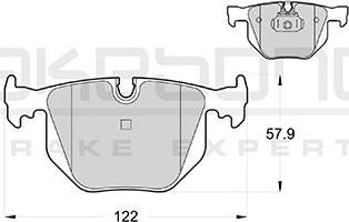 Akebono AN-4606K - Brake Pad Set, disc brake autospares.lv