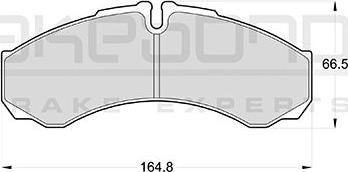 Akebono AN-4057KE - Brake Pad Set, disc brake autospares.lv