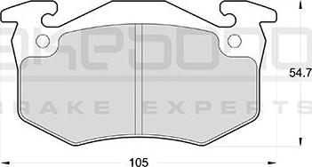 Akebono AN-4013KE - Brake Pad Set, disc brake autospares.lv