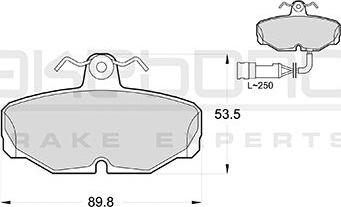 Akebono AN-4081WK - Brake Pad Set, disc brake autospares.lv