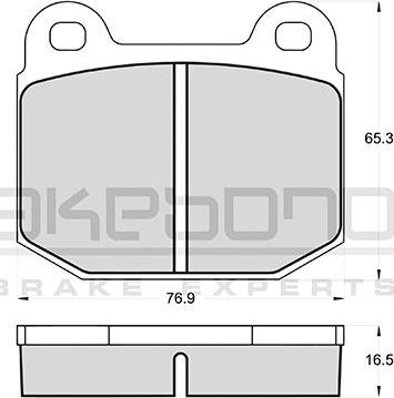 Akebono AN-4140KE - Brake Pad Set, disc brake autospares.lv