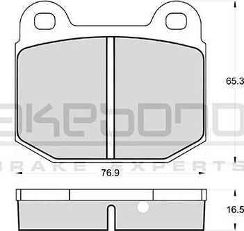 Akebono AN-4185WK - Brake Pad Set, disc brake autospares.lv