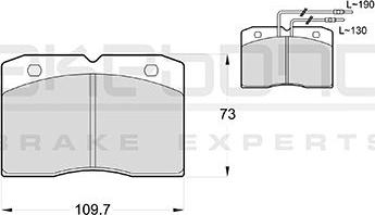 Akebono AN-4187WKE - Brake Pad Set, disc brake autospares.lv