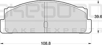 Akebono AN-4128K - Brake Pad Set, disc brake autospares.lv