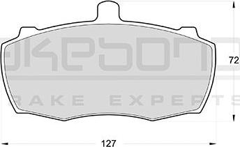 Akebono AN-4170K - Brake Pad Set, disc brake autospares.lv