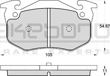 Akebono AN-4391K - Brake Pad Set, disc brake autospares.lv