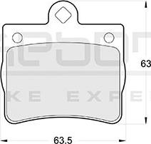 Akebono AN-4248KE - Brake Pad Set, disc brake autospares.lv