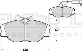 Akebono AN-4258WK - Brake Pad Set, disc brake autospares.lv