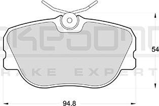 Akebono AN-4219KE - Brake Pad Set, disc brake autospares.lv