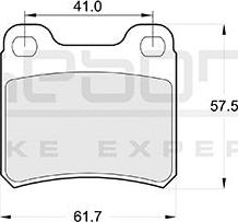 Akebono AN-4218KE - Brake Pad Set, disc brake autospares.lv