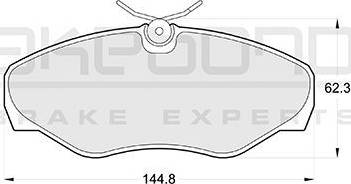 Akebono AN-4281K - Brake Pad Set, disc brake autospares.lv