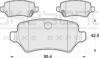 Akebono AN-4283WKE - Brake Pad Set, disc brake autospares.lv