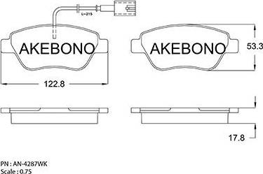 BENDIX 573074 B - Brake Pad Set, disc brake autospares.lv