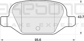 Akebono AN-4278KE - Brake Pad Set, disc brake autospares.lv