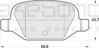 Akebono AN-4278K - Brake Pad Set, disc brake autospares.lv