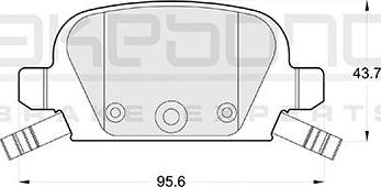 Akebono AN-4277WKE - Brake Pad Set, disc brake autospares.lv