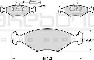 Akebono AN-4759KE - Brake Pad Set, disc brake autospares.lv