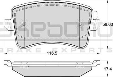 Akebono AN-4751K - Brake Pad Set, disc brake autospares.lv