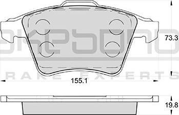 Akebono AN-4715WK - Brake Pad Set, disc brake autospares.lv