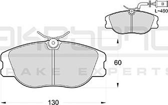 Akebono AN-4710WK - Brake Pad Set, disc brake autospares.lv