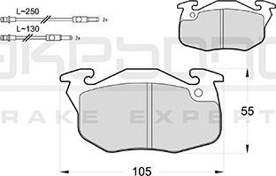 Akebono AN-4713WK - Brake Pad Set, disc brake autospares.lv