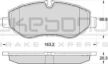 Akebono AN-4723K - Brake Pad Set, disc brake autospares.lv