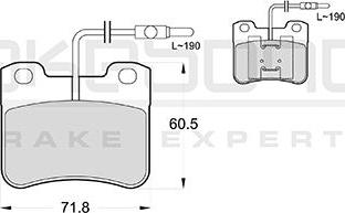 Akebono AN-4775WK - Brake Pad Set, disc brake autospares.lv