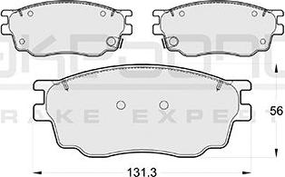 Akebono AN-680WK - Brake Pad Set, disc brake autospares.lv