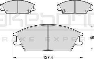 Akebono AN-8053WK - Brake Pad Set, disc brake autospares.lv