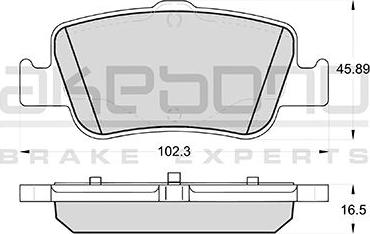 Akebono AN-8187WKE - Brake Pad Set, disc brake autospares.lv