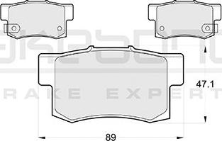 Akebono AN-8217WK - Brake Pad Set, disc brake autospares.lv