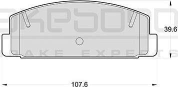 Akebono AN-219K - Brake Pad Set, disc brake autospares.lv