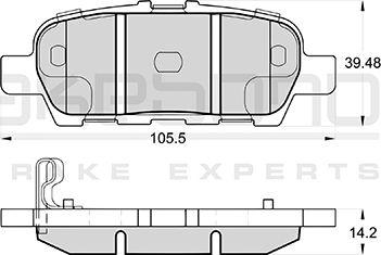 Akebono AN-768WKE - Brake Pad Set, disc brake autospares.lv