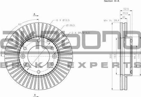 Akebono BN-0895E - Brake Disc autospares.lv